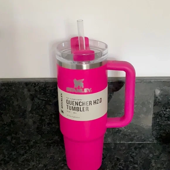 Stanley Pink Quencher H2.0 Tumbler 30oz 30 oz Camelia hot big th